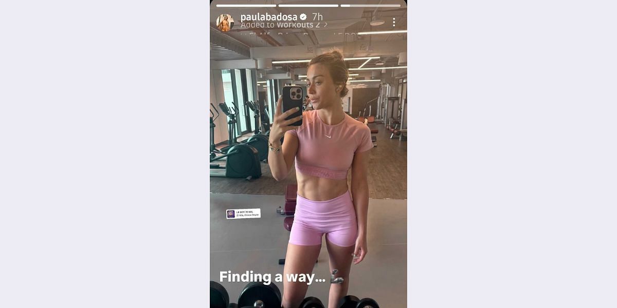 Via Paula Badosa Instagram stories